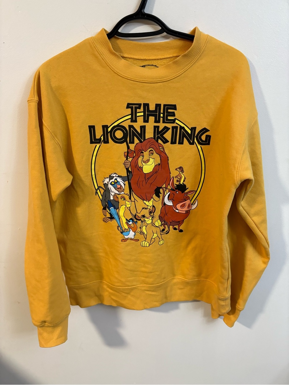 Disney The Lion King Graphic Crewneck Sweater - Yellow size medium